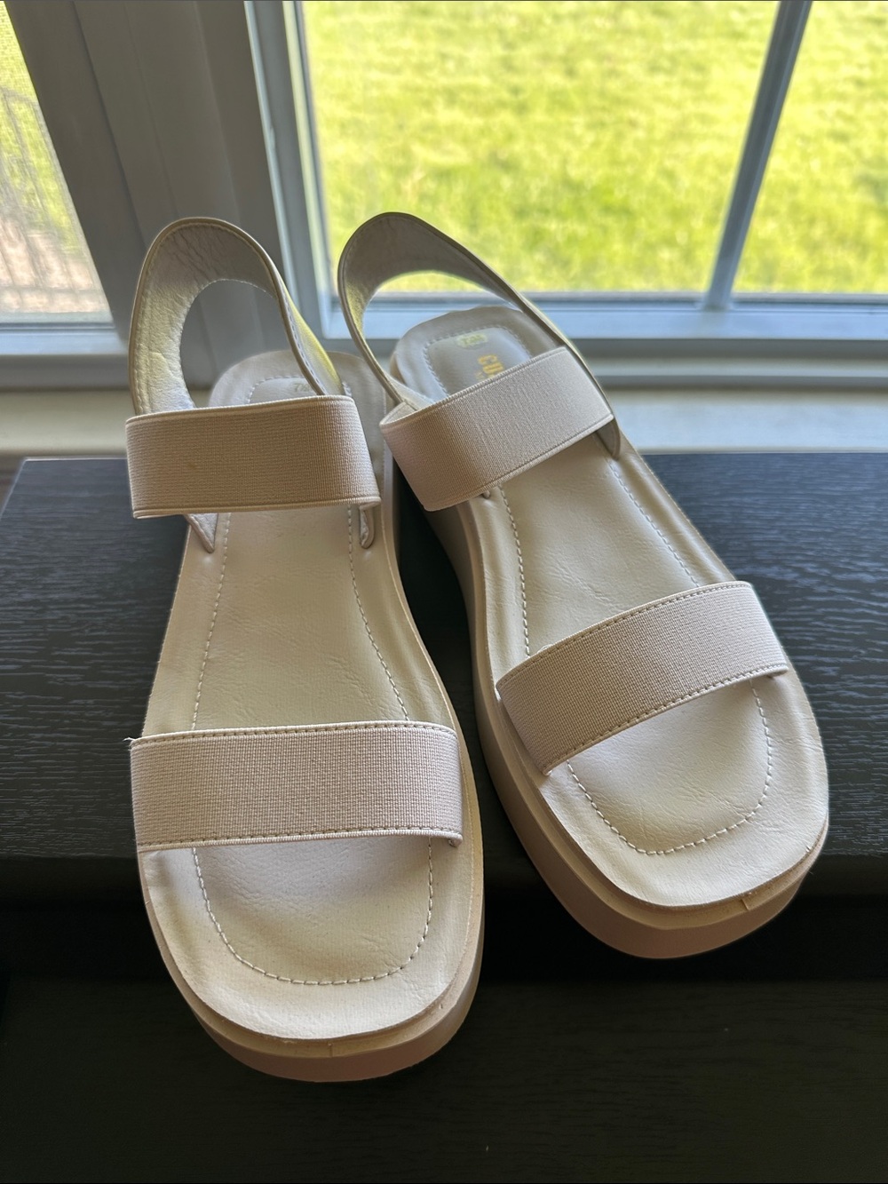 Neutral Beige Women's Slingback Sandals - Comfortable Everyday Style